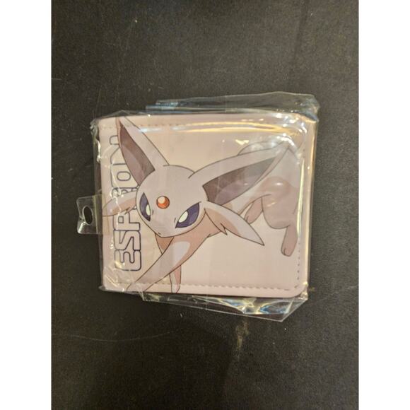 💜 Pokémon Espeon Wallet Elegant Anime Bifold with Card & Coin Slots✨ Cute🌙 - Picture 1 of 3
